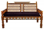 ANGLO-INDIAN SANKHEDA BLACK LA
