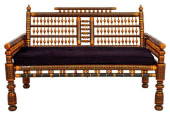 ANGLO-INDIAN SANKHEDA BLACK LA