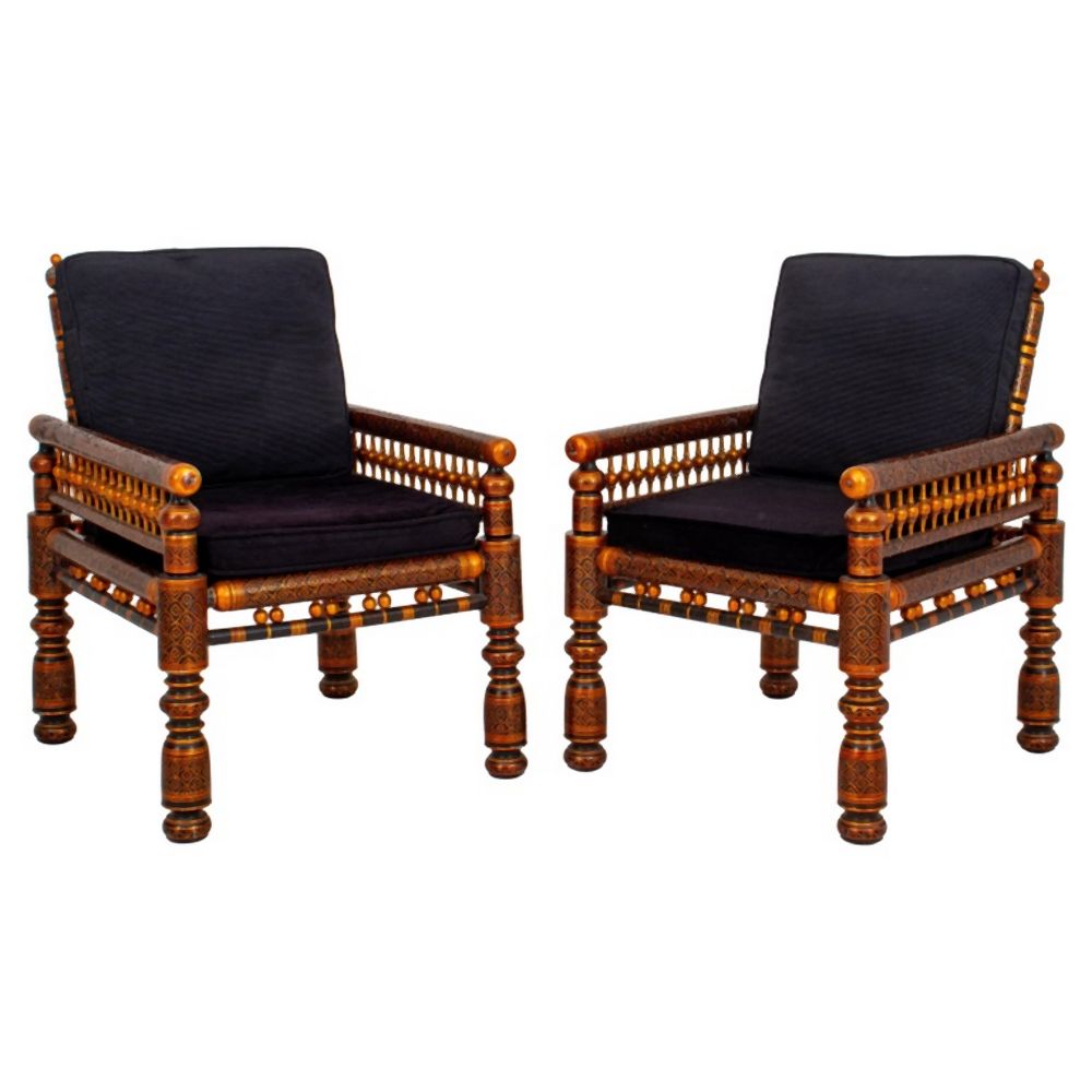 ANGLO-INDIAN SANKHEDA LACQUERED