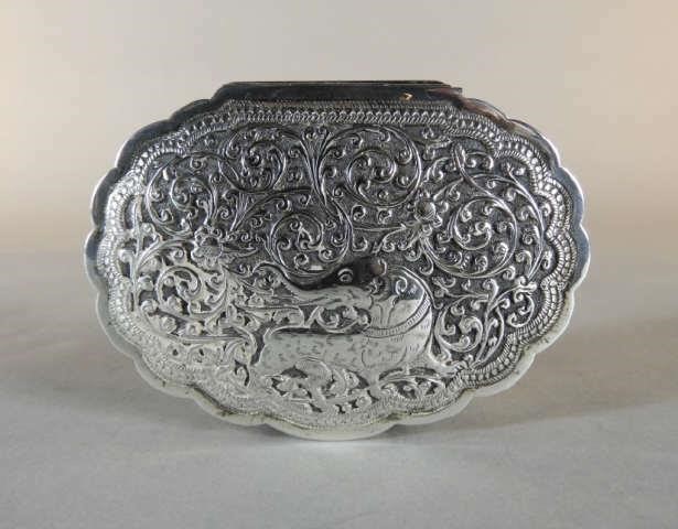 ANGLO-INDIAN SILVER BOX, 19TH