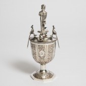 Anglo-Indian Silver Figural Ro