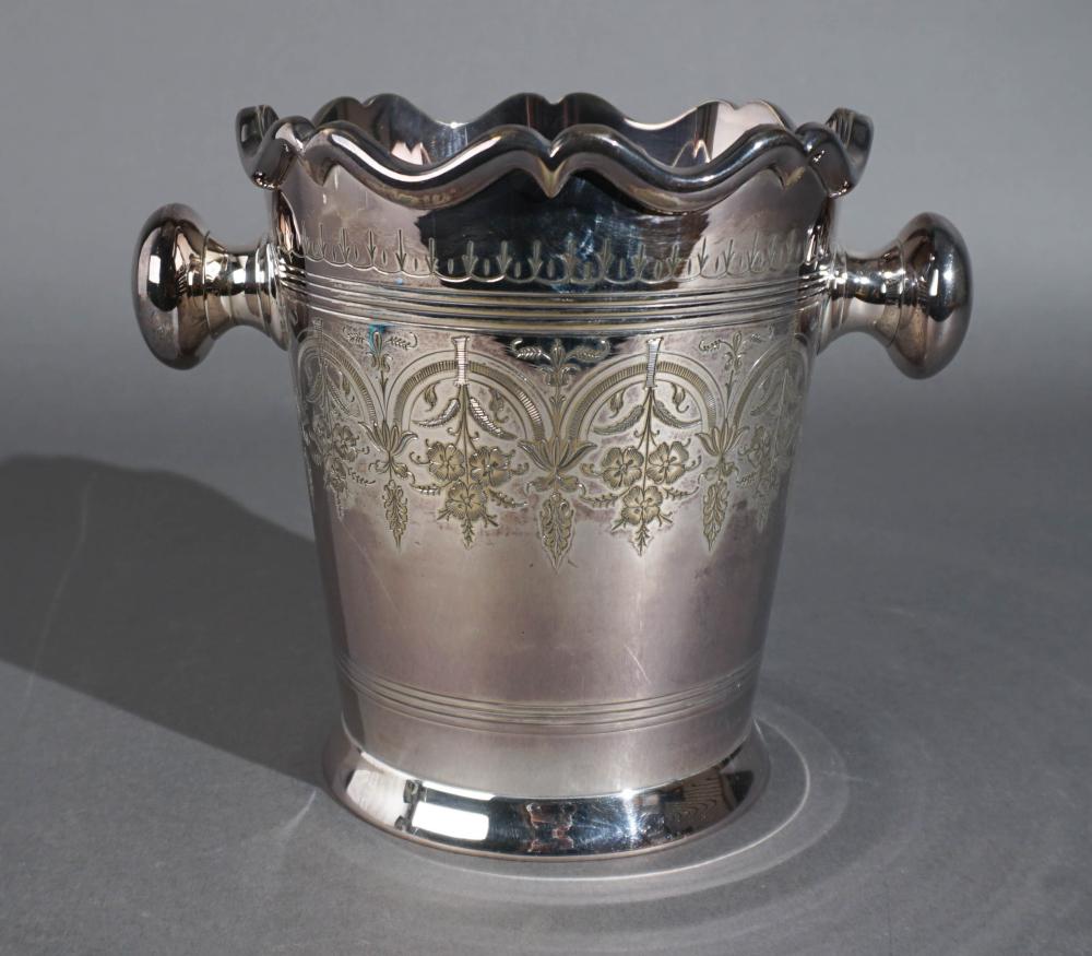 ANGLO-INDIAN SILVERPLATE WINE