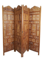 ANGLO-INDIAN STYLE WOOD CARVED