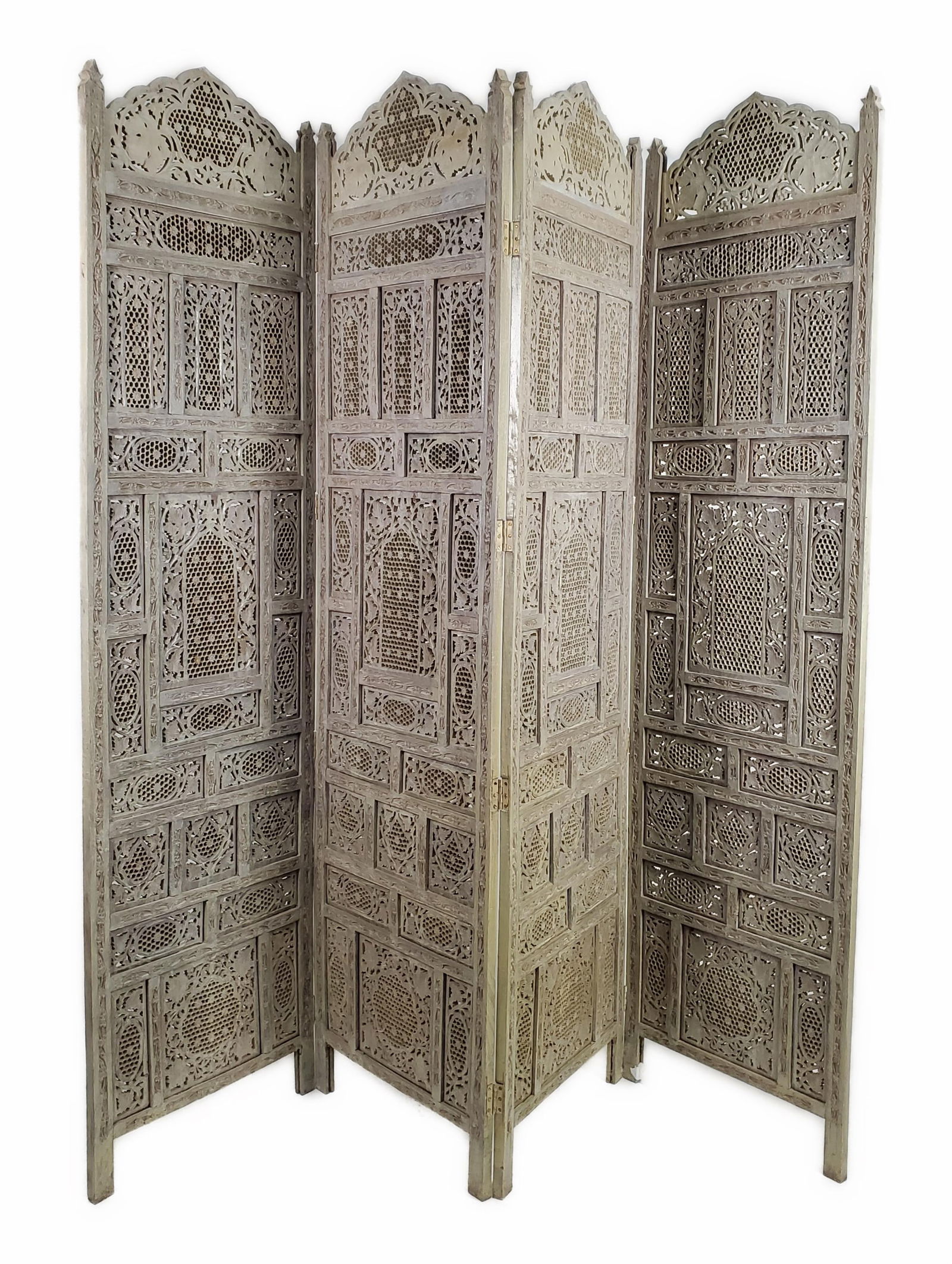 ANGLO-INDIAN STYLE WOOD CARVED