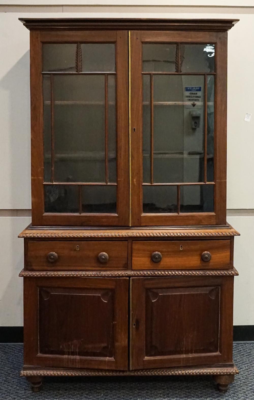 ANGLO-INDIAN TEAK TWO-PART CHINA