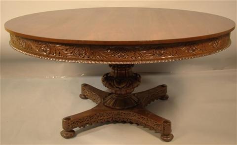 ANGLO INDIAN WHITE PAINTED CARVED