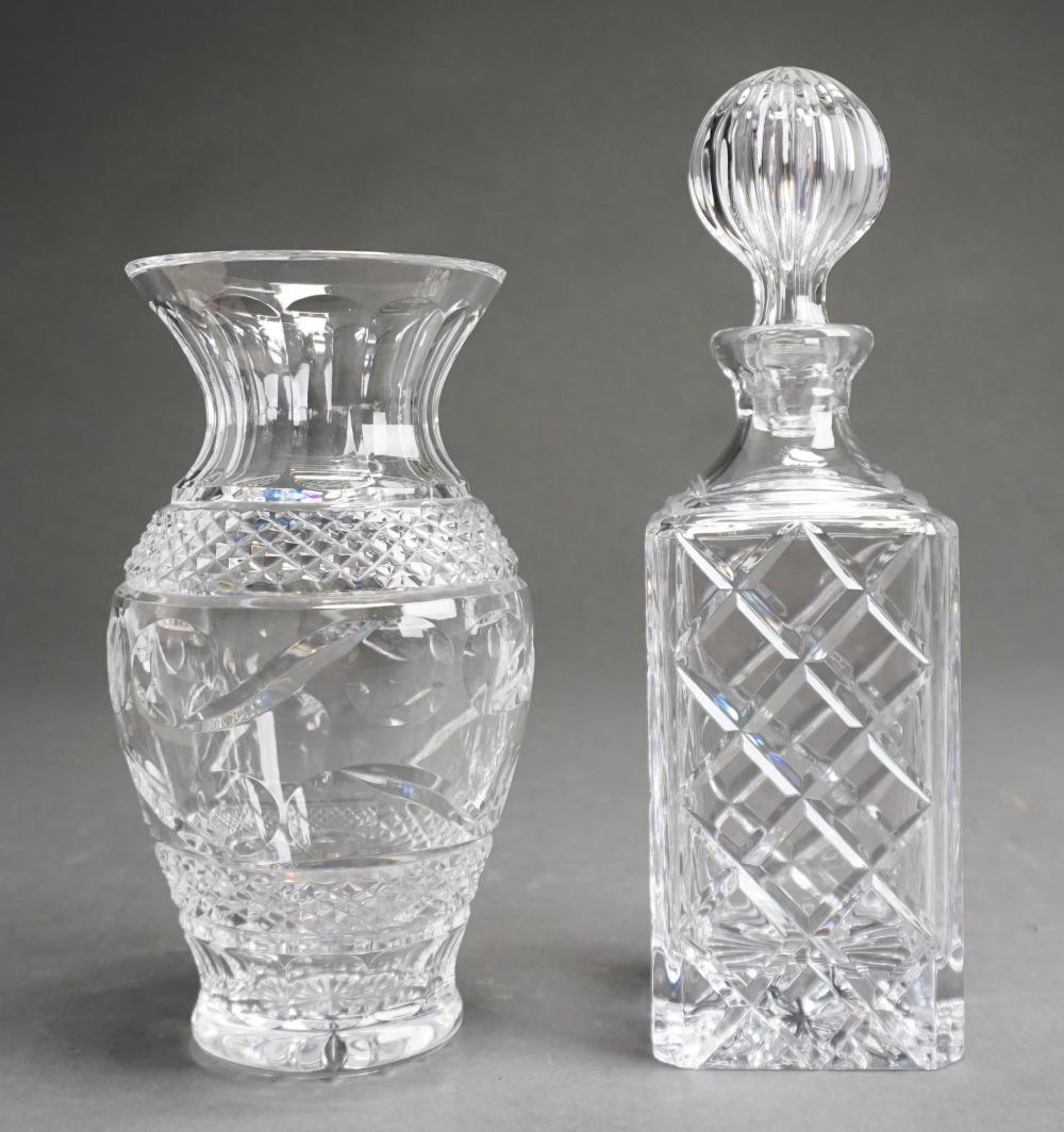 ANGLO-IRISH CRYSTAL SQUARE DECANTER