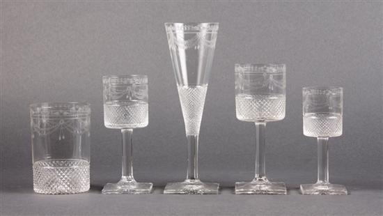Anglo-Irish cut and etched