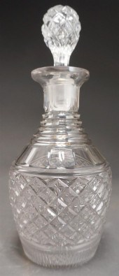 ANGLO-IRISH CUT CRYSTAL DECANT