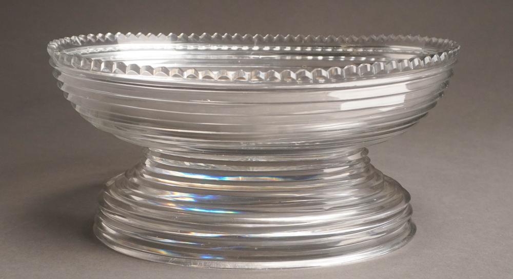 ANGLO-IRISH CUT-CRYSTAL OVAL TWO