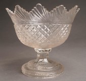 ANGLO-IRISH CUT CRYSTAL PEDEST