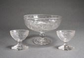 ANGLO-IRISH CUT CRYSTAL PEDEST