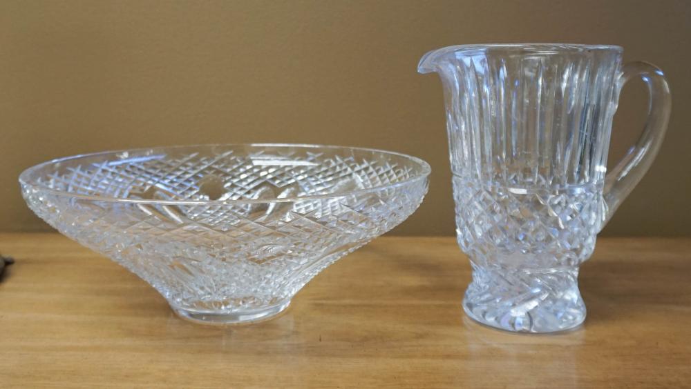 ANGLO-IRISH CUT CRYSTAL PITCHER AND