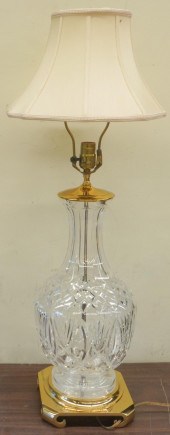 ANGLO-IRISH CUT CRYSTAL TABLE