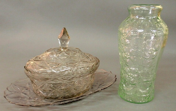 Anglo-Irish flint glass covered