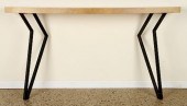 ANGULAR PARCHMENT IRON CONSOLE
