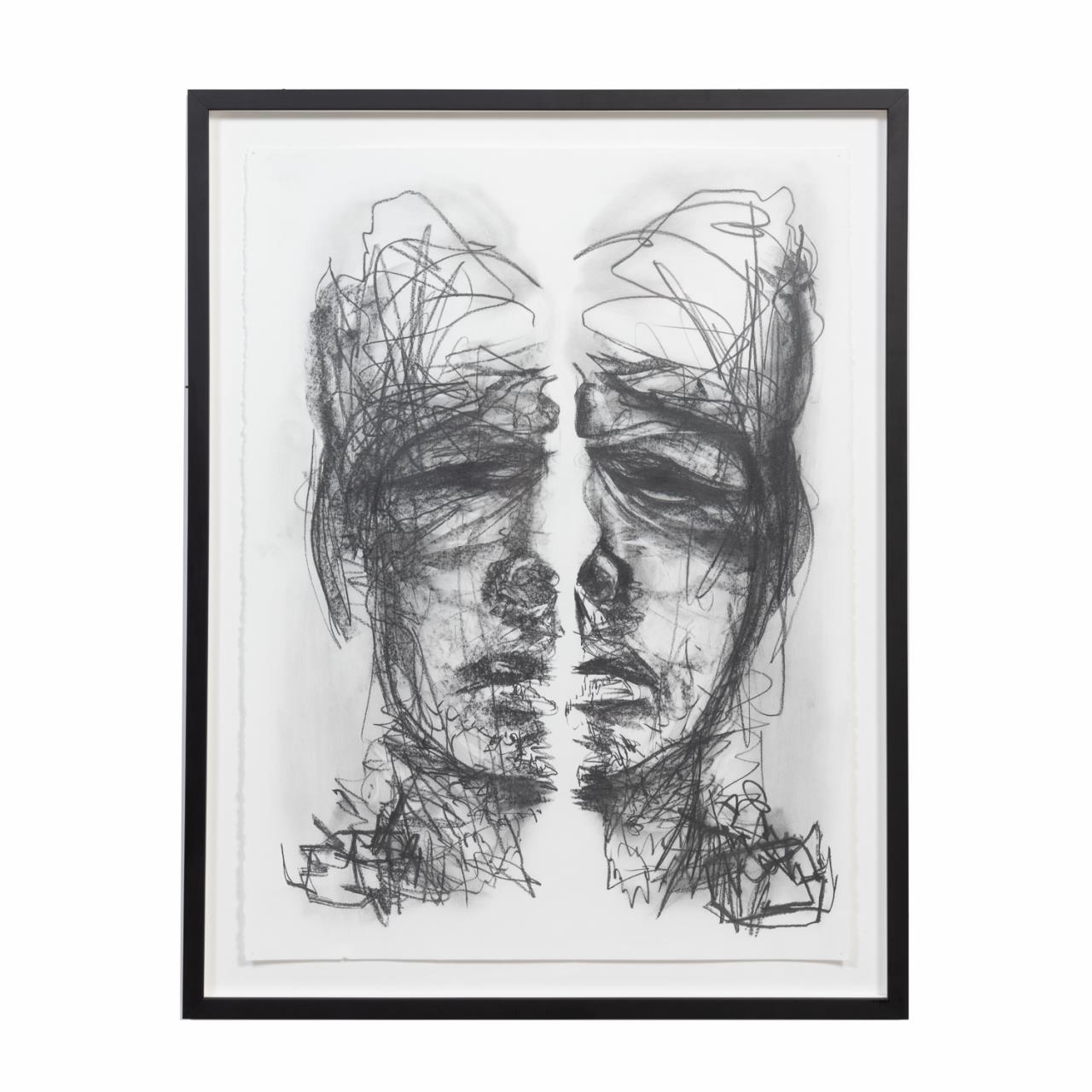 ANGUS GALLOWAY, "FACE 2" CHARCOAL