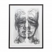 ANGUS GALLOWAY, "FACE 2" CHARC