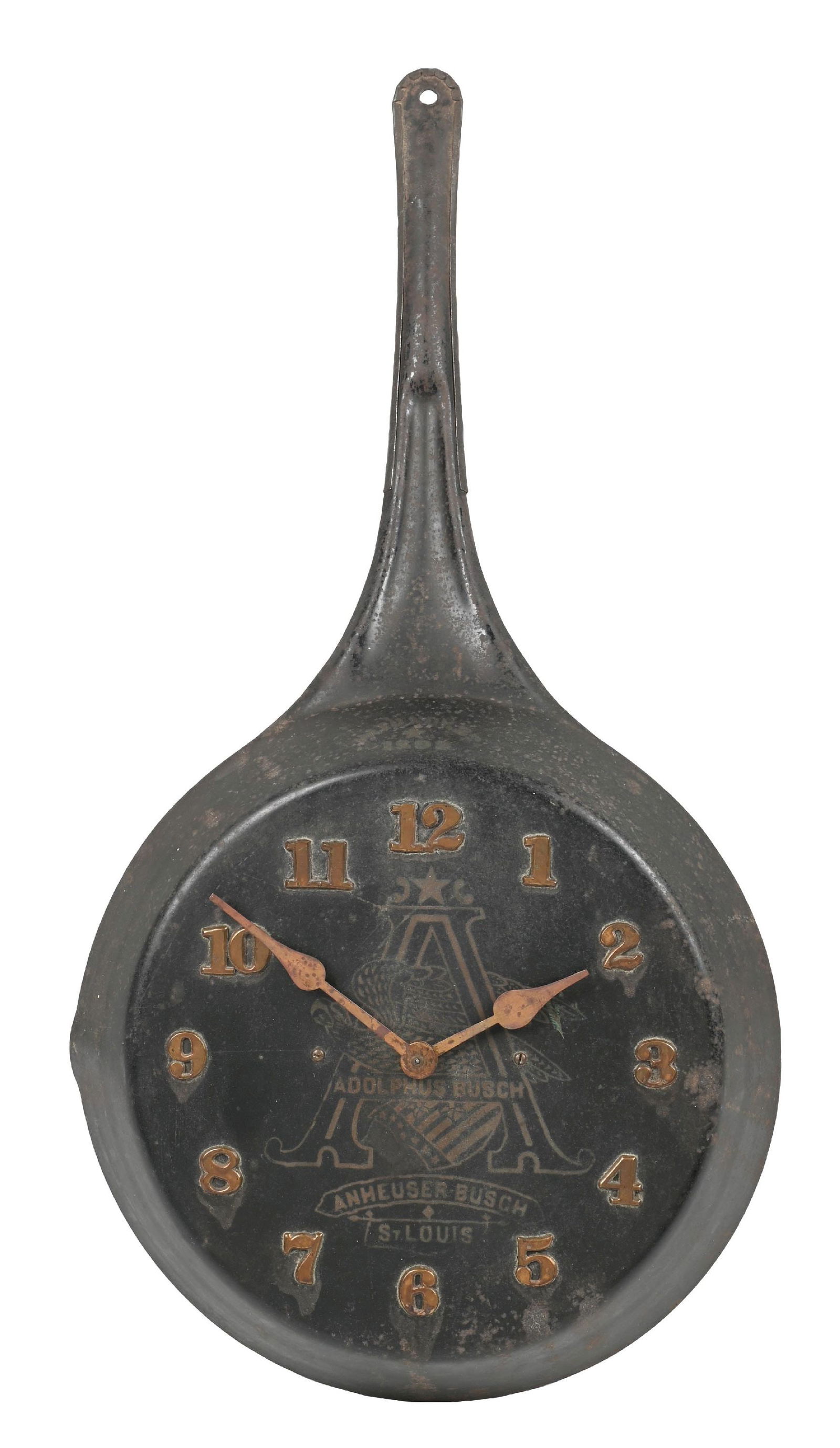 ANHEUSER BUSCH CAST IRON PAN