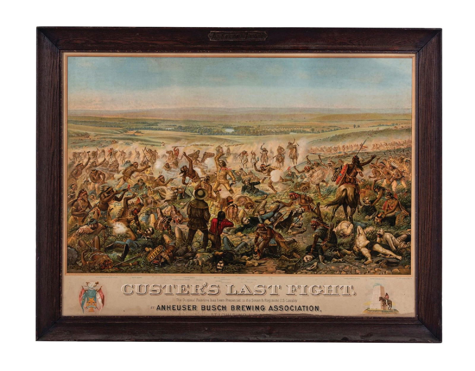 ANHEUSER BUSCH LITHOGRAPHED PAPER