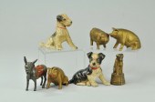 ANIMAL STILL BANK LOT Cast iro