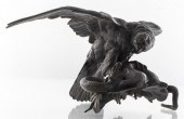 ANIMALIER BRONZE MODEL OF AN E
