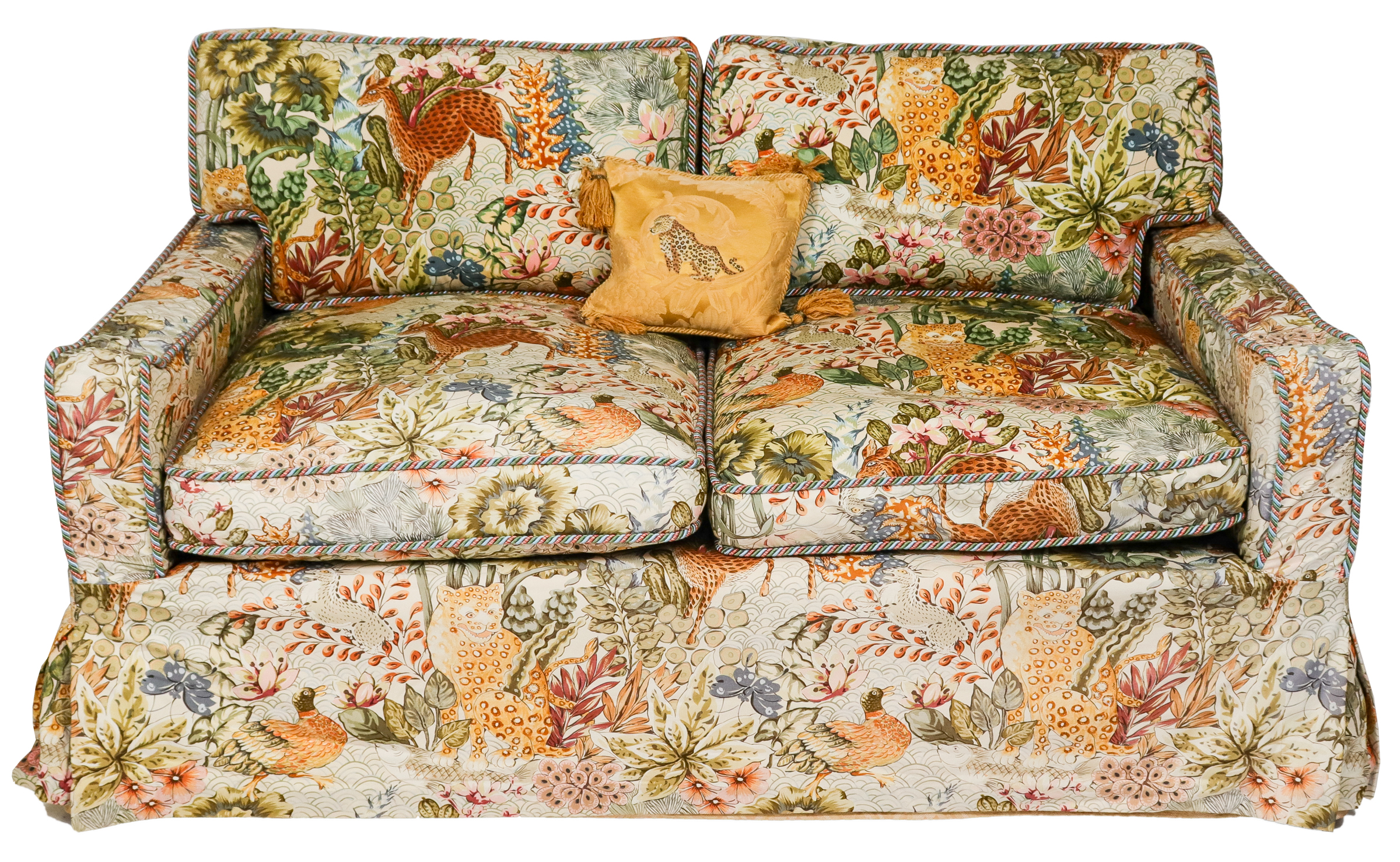 ANIMALS IN LUSH GARDENS PRINT