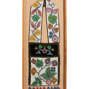 Anishinaabe Beaded Bandolier Bag ca