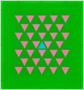 Anita Lewis painting, op art c
