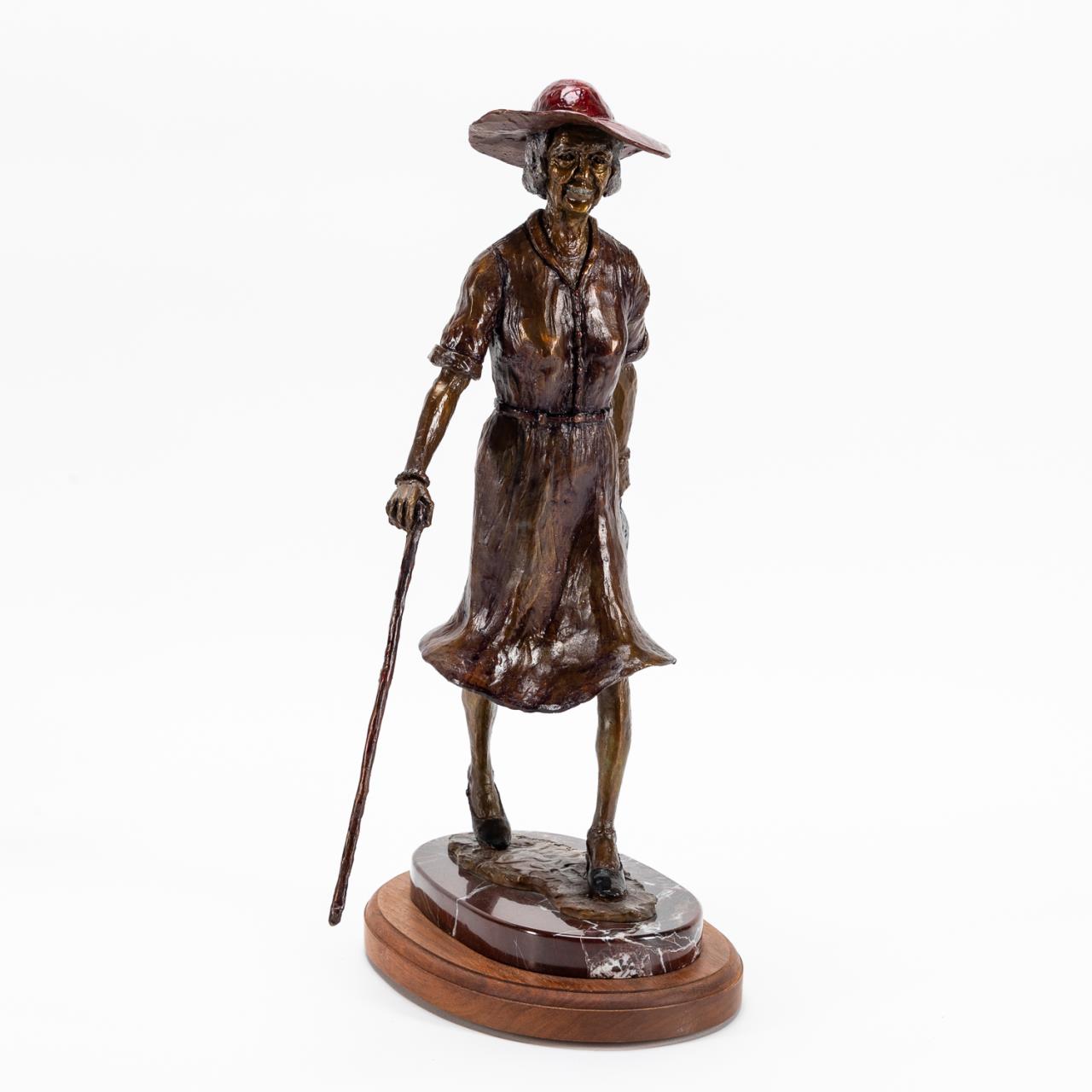 ANITA PAUWELS, "LADY IN RED HAT",