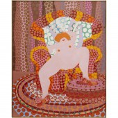 ANN CHERNOW, LARGE OIL ON CANV