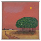 ANN MCDOWELL. PINK SKY WITH TR