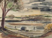 ANNA JACOBSON WATERCOLOR, 'ALO