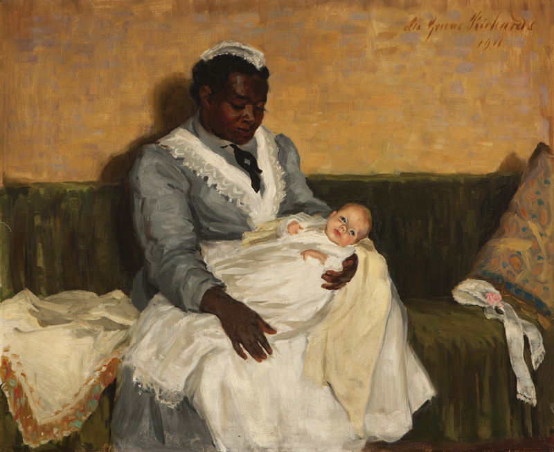 ''Anna & Maggie'' Seated nanny