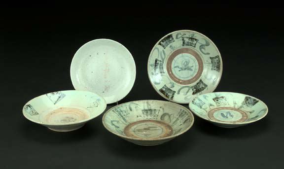 Annamese Blue and Gray-Glazed