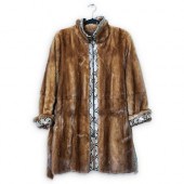 ANNE DEE GOLDIN MINK FUR ZIP U