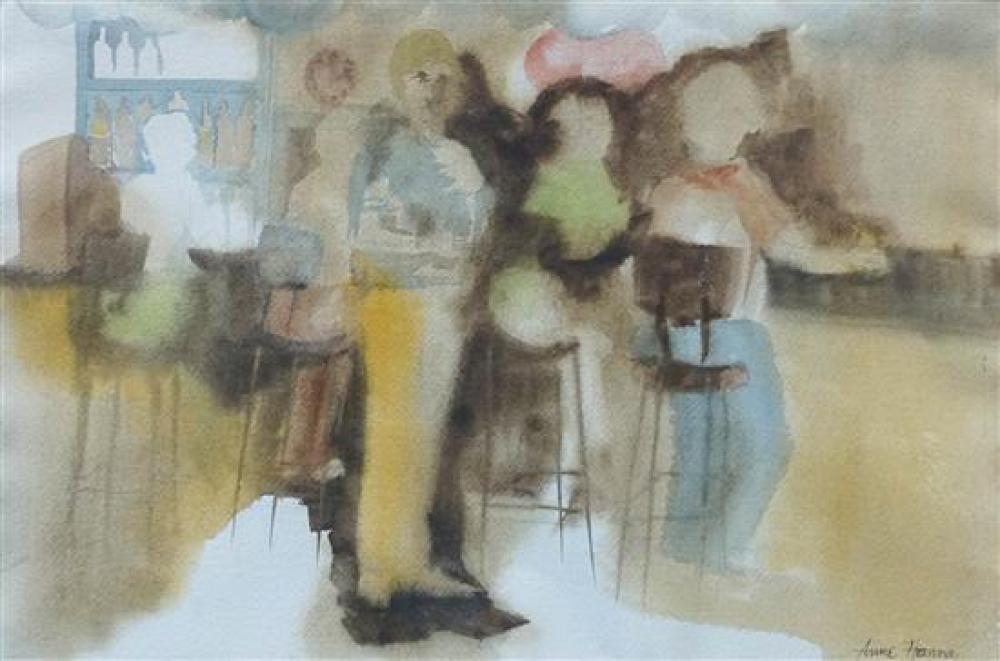 ANNE HANNA, BAR SCENE,