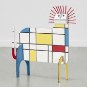 ANNE LAW, "MONDRIAN" LION SCUL