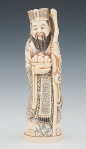 Another Carved Ivory of a Prie