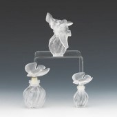 ANOTHER THREE LALIQUE GLASS PE