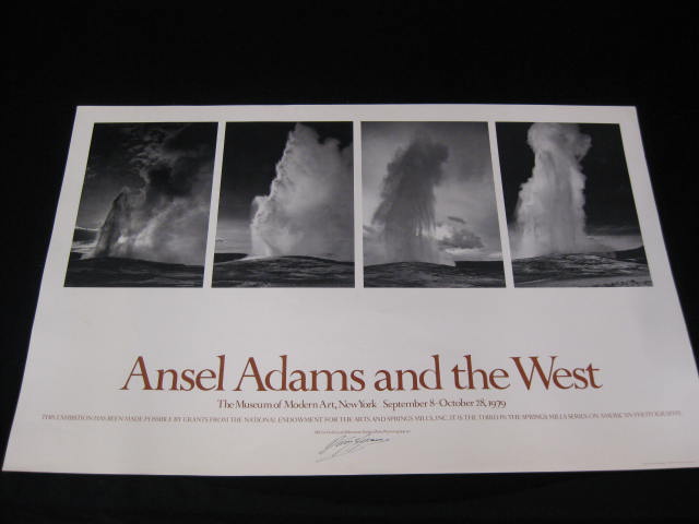 Ansel Adams Autographed Poster