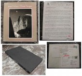 ANSEL ADAMS LETTER, POSTCARDS,