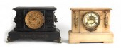 Ansonia alabaster mantel clock