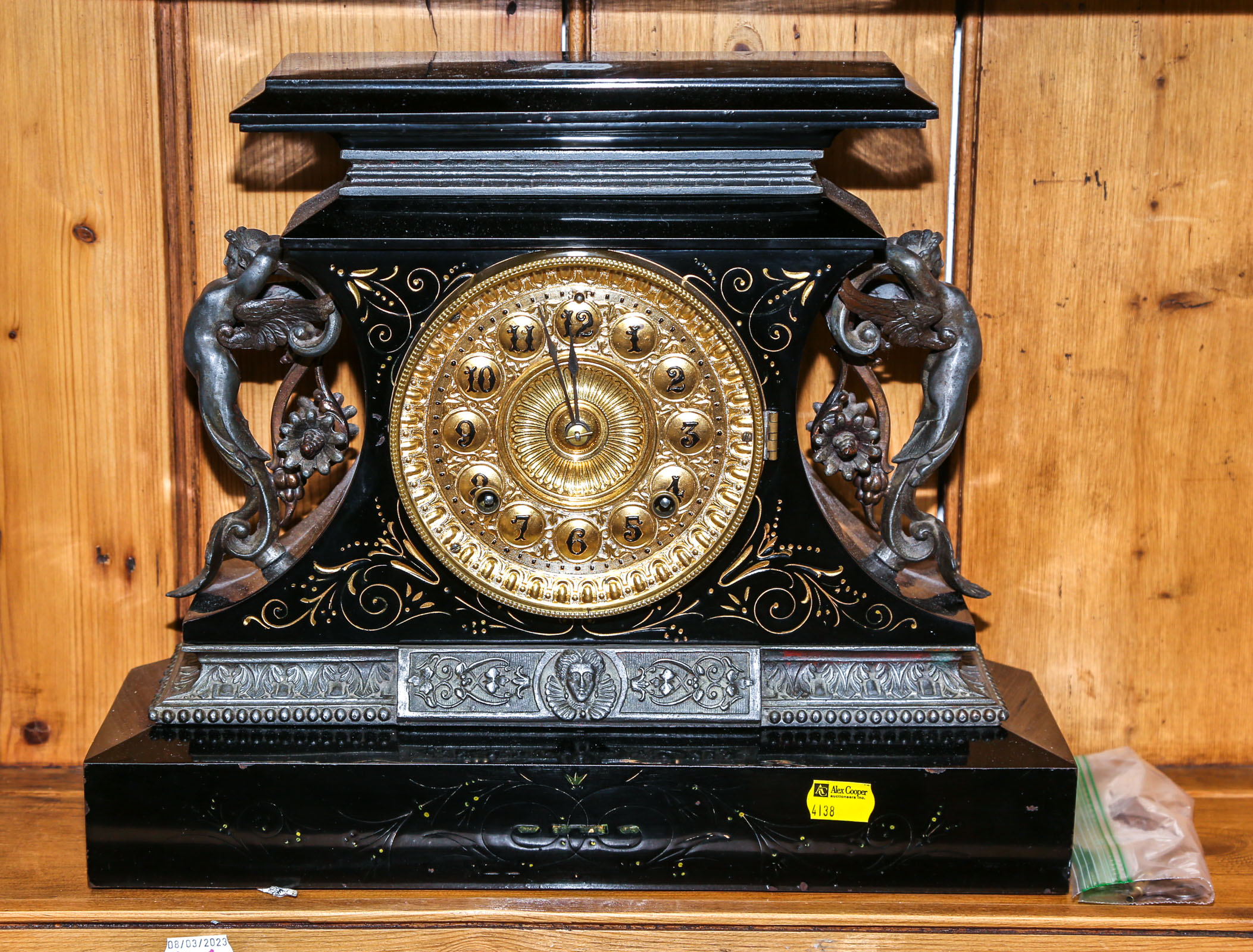 ANSONIA BEAUX ARTS STYLE MANTLE