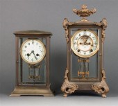 Ansonia brass and beveled crys