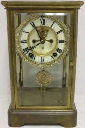 ANSONIA BRASS AND GLASS CRYSTA