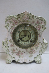 ANSONIA CERAMIC CASED MANTEL C