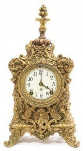 ANSONIA CLOCK CO. GILT METAL R