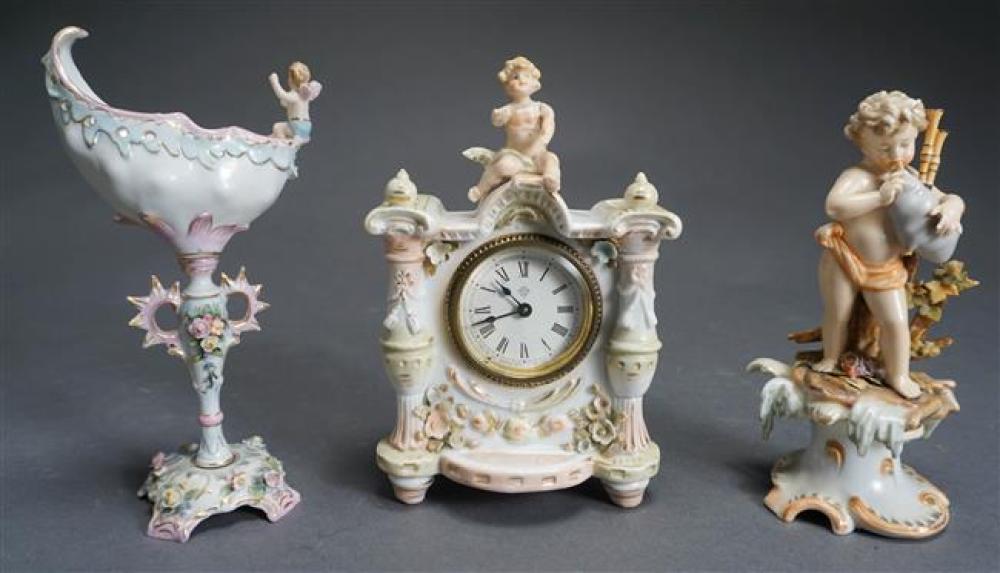 ANSONIA CLOCK CO PORCELAIN CLOCK,