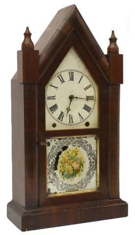 ANSONIA CONN. MAHOGANY STEEPLE CASE